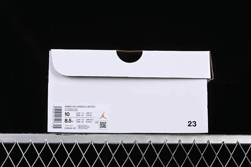 All categories Air Jordan Jordan series basketball shoes Air Jordan 3 foreign trade version Air Jordan 3 Retro "Off Noir" AJ3 Joe 3 old black cement CK9246-001